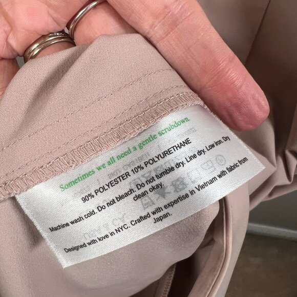 MM Lafleur Cassandra Dress Size 4 Blush Neutral OrigamiTech Midi Career Work - Picture 8 of 8